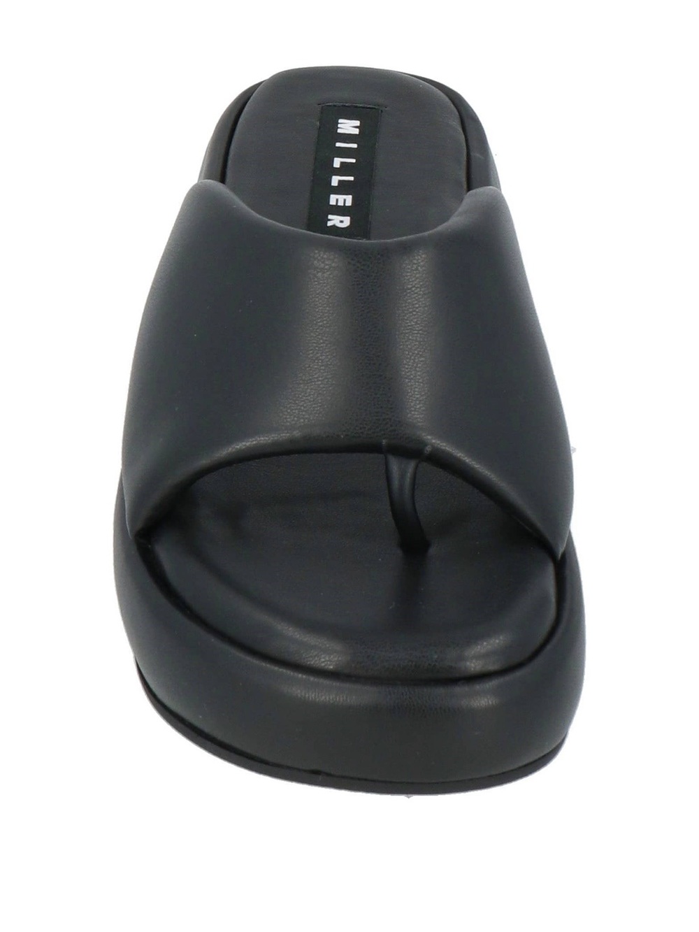 Simon Miller Black Padded Toe-Loop Slide Sandal
